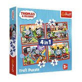 Trefl 4-in-1 Thomas & Friends Puzzle - 35-70 Pcs | 34619